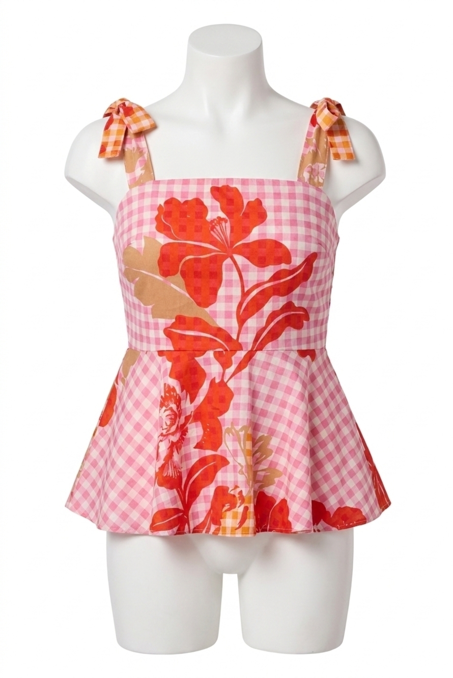 NEW ALDEN ADAIR valerie tank top in floral picnic